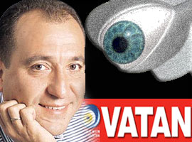 Vatan yazarını panikleten gizli çekim