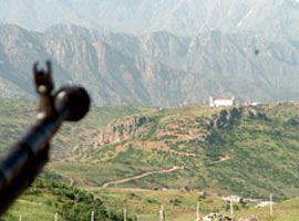 Tabur Komutanlığı'na taciz ateşi