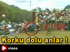 Boğa güreşlerinde DEHŞET ! - İZLE