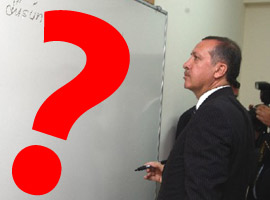 Başbakan Erdoğan tahtaya ne yazdı?