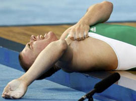 Olimpiyatta inanılmaz kaza !