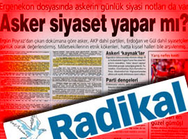 Radikal şok arşivi manşet yaptı