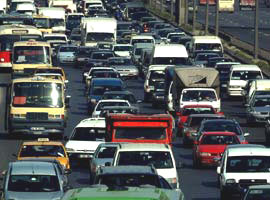 Taşıt sayısında büyük artış  