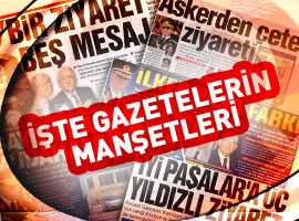 Sürpriz ziyarete EN SERT MANŞET