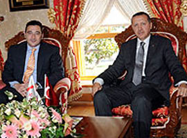 Erdoğan, Gurgenidze ile görüştü 