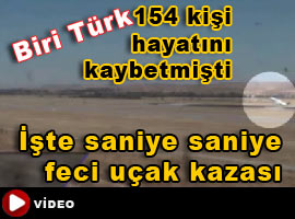 Yolcu uçağı işte böyle düştü - Video