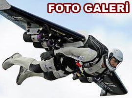 Hezarfen Çelebi gibi uçtu - Foto