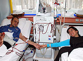 Diyaliz ünitesinden nikah masasına 