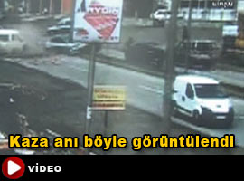 Dehşete düşüren kaza anı - Video