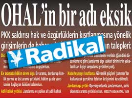 OHAL hatırlatmasına tepki