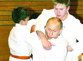 Putin'den judo dersleri