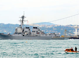 ABD gemisine ilginç güvenlik 