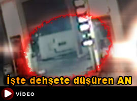 Korkunç kaza güvenlik kamerasında - Video