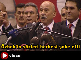 Sendika başkanından siyasi şov - Video