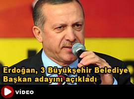 Başbakan Erdoğan 3 adayı açıkladı - Video
