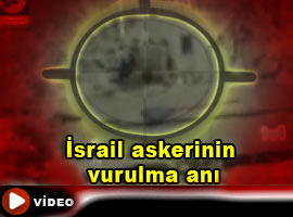 İsrail askerinin VURULMA ANI - İZLE