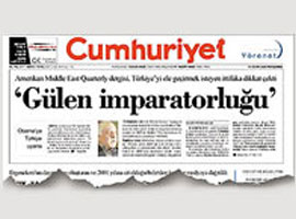 Cumhuriyet <b>yine Gülen'e saldırdı</b>