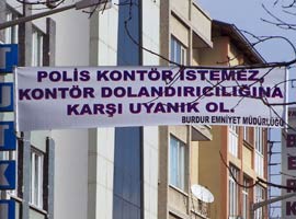 Kontör dolandırıcılarına <B>DİKKAT</B>