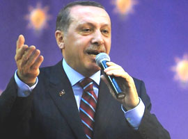 Erdoğan'ı <b>gülümseten pankart</b>