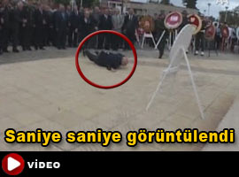 Denktaş böyle düştü - <b>O AN</b> - İZLE