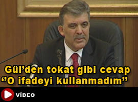 Gül'den <B>o ifade</B> açıklaması - İZLE