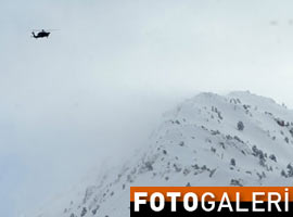 İşte helikopterin düştüğü o dağ - Foto