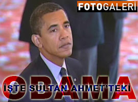 Obama, Sultan Ahmet Camii'nde - Foto