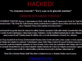 Ermeni sitesini hackledi 