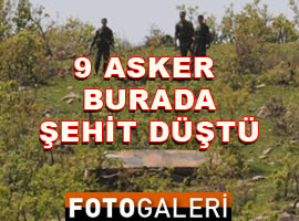 İşte askerlerin şehit düştüğü yer - Foto