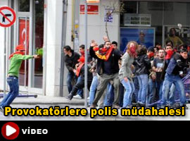 Provokatörlere polis müdahalesi - İZLE