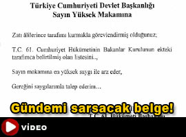 Çok konuşulacak <b>bir belge</b> daha - Video