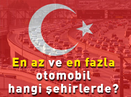 İşte Türkiye'de <b>İL İL </b>otomobil sayısı