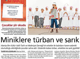 Miniklerin müsameresini 'çarpıttılar'