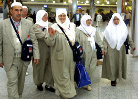 Hacı adaylarının yüreğine su serpti