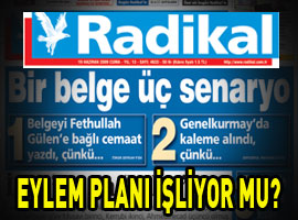 RADİKAL'den operasyonel manşet 