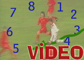 İşte 8 futbolcuya süper çalım-Video