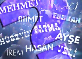 3 milyon 'Mehmet' ve 'Fatma' var