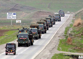 'Türk askeri Kuzey Irak'a girdi'