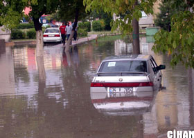 Edirne'yi sel aldı