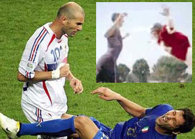 Zidane'ın kafası reklam oldu-Video