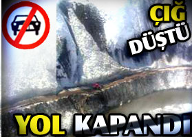 Hakkari karayoluna çığ düştü