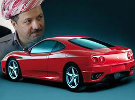 Barzani’ye zırhlı Ferrari 