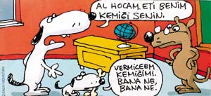 Şiddete karşı karikatürlü eğitim 