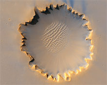 İşte Mars'ın en büyük krateri
