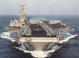 ABD uçak gemisine İran merceği