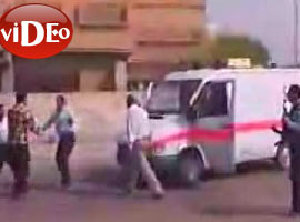 Ambulans şoförünü vurdular - Video