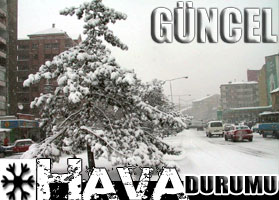 Mart ortasında soğuk ve kar-Haritalı