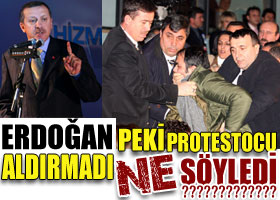 Erdoğan'a protesto