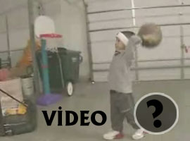 Küçük basketçiden büyük sayılar-Video  