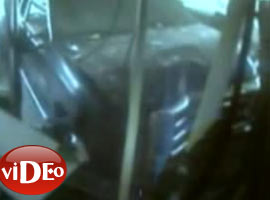 Yaşlı kadın markete fena daldı-Video